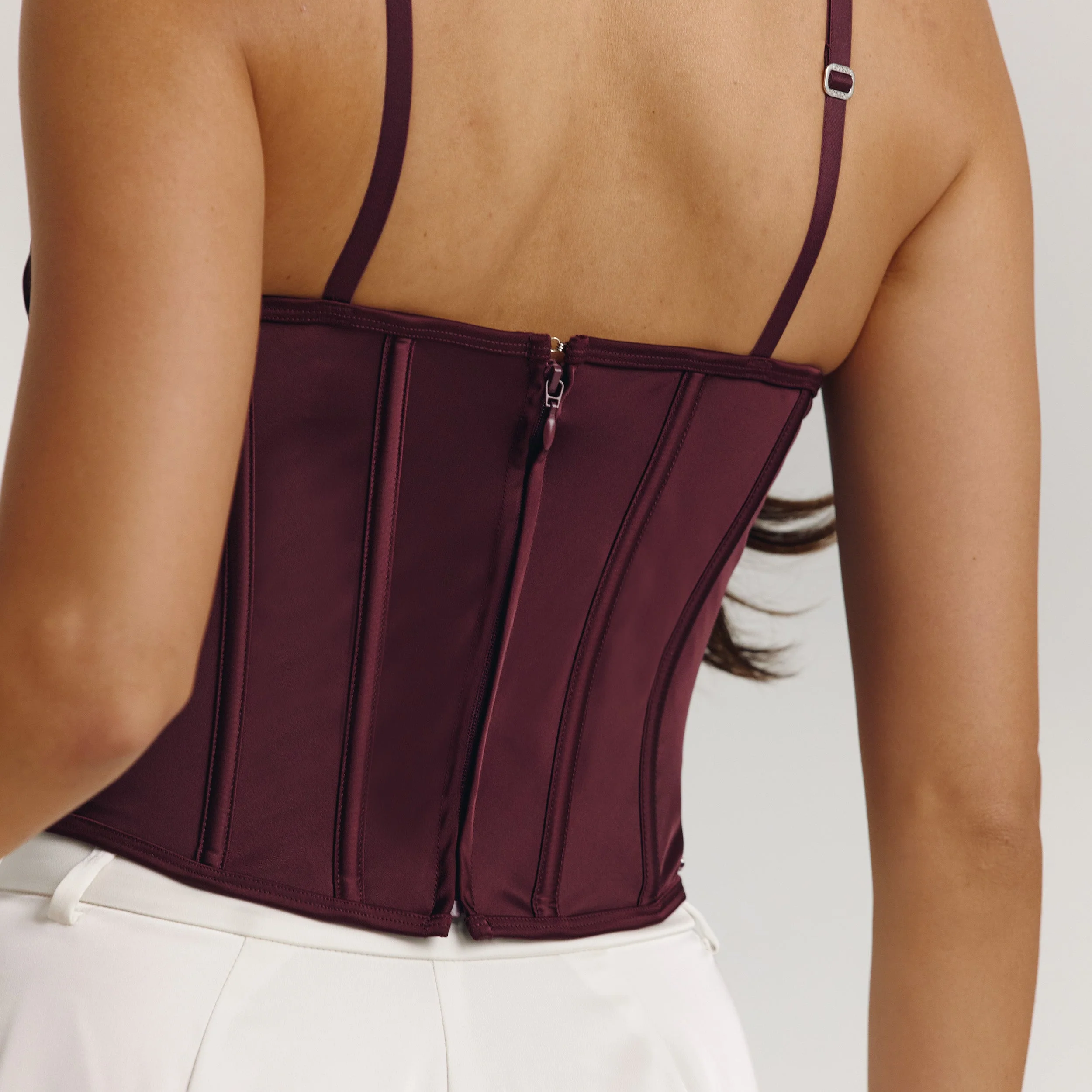 Eledora Corset Top - Plum - Image 5