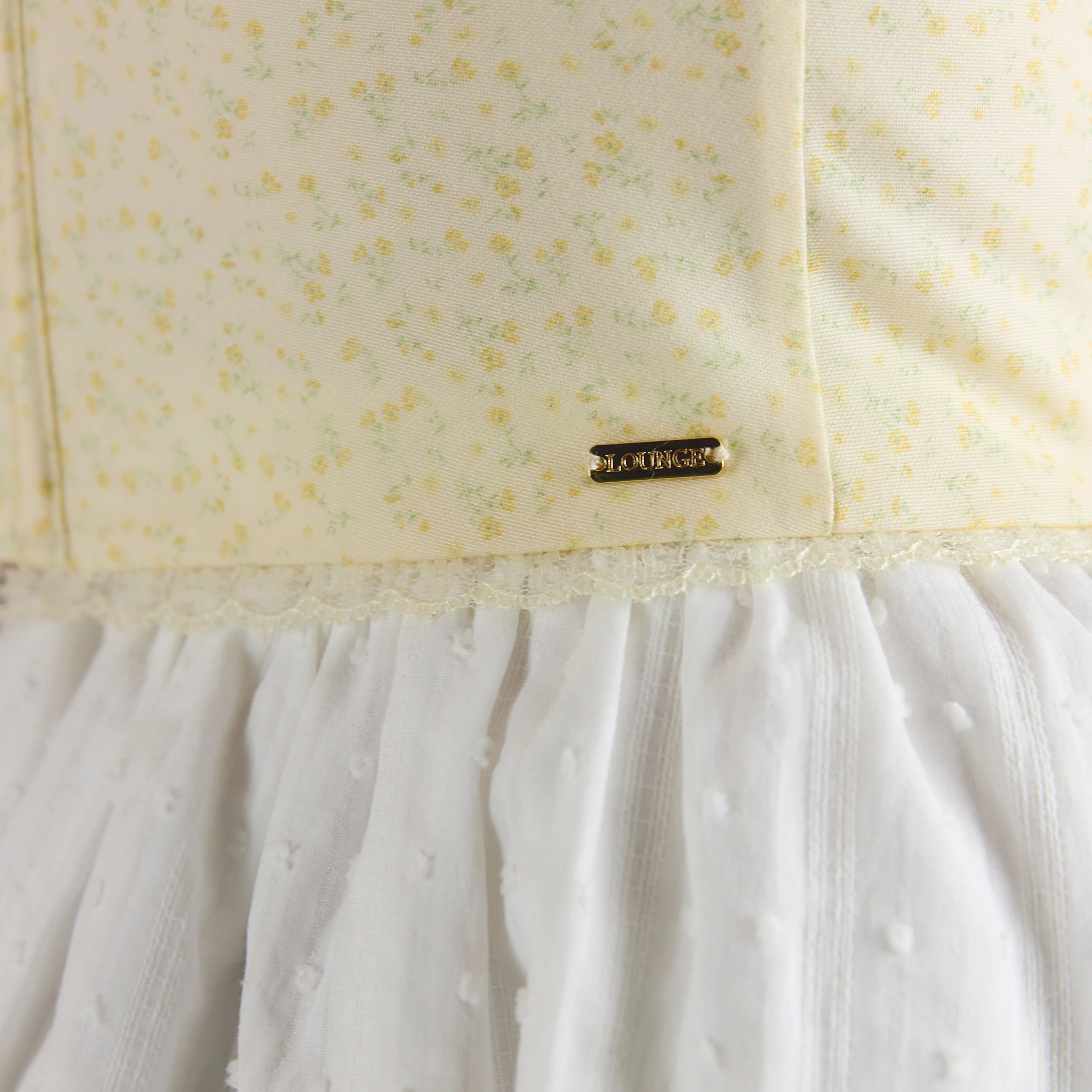 Lace Trim Corset Top - Lemon Floral - Image 7