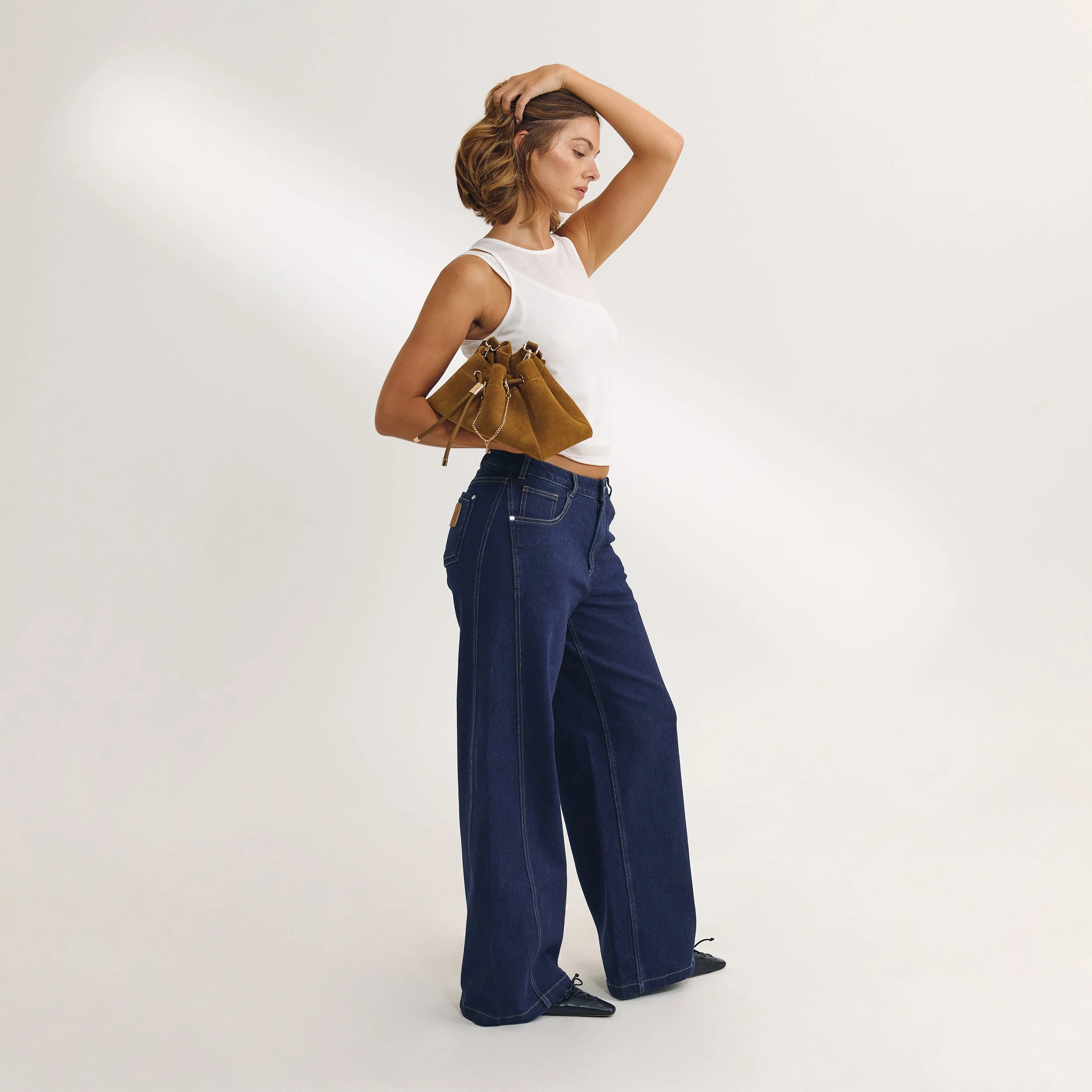 Layered Tank Top - White - Image 7