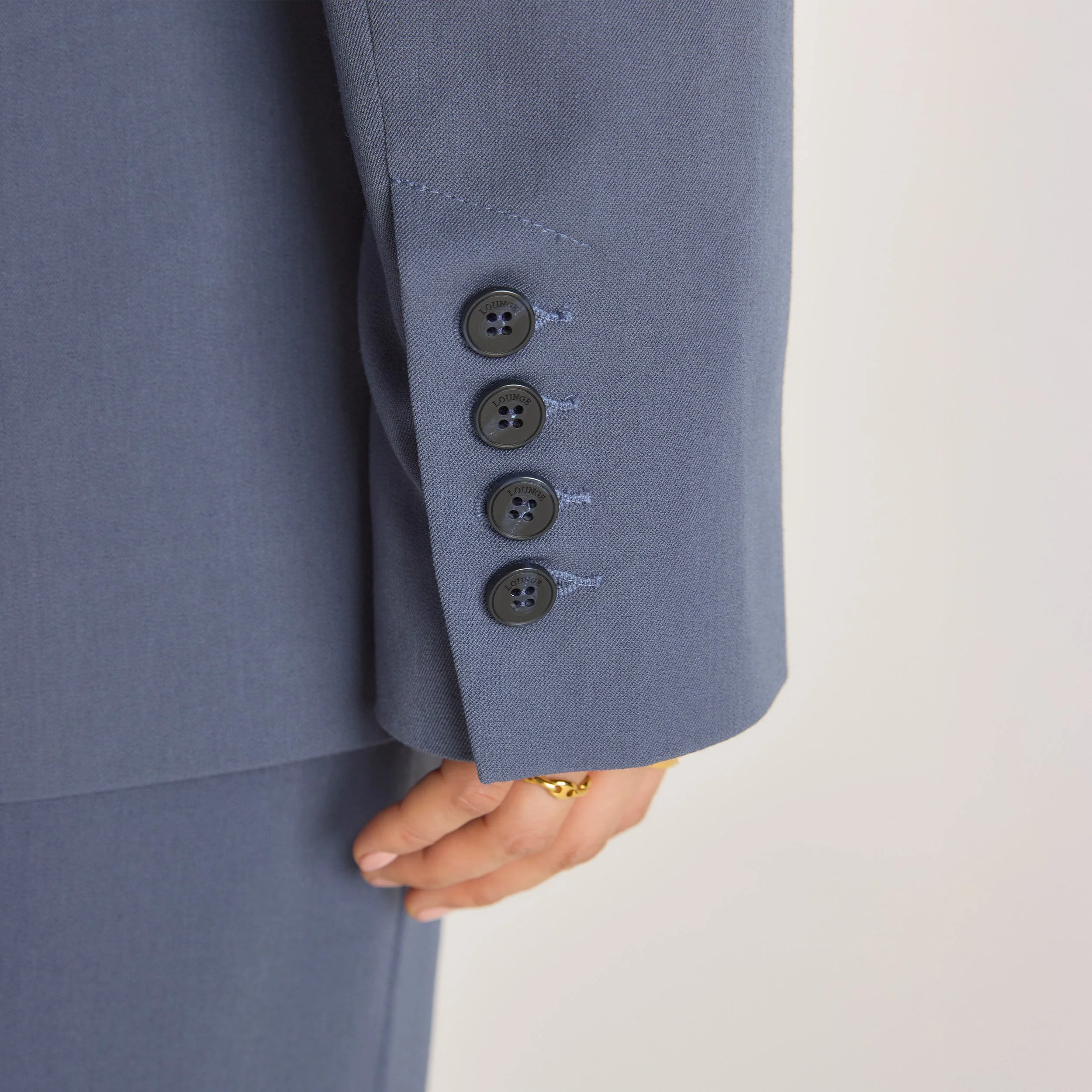 Oversized Blazer - Blue - Image 4