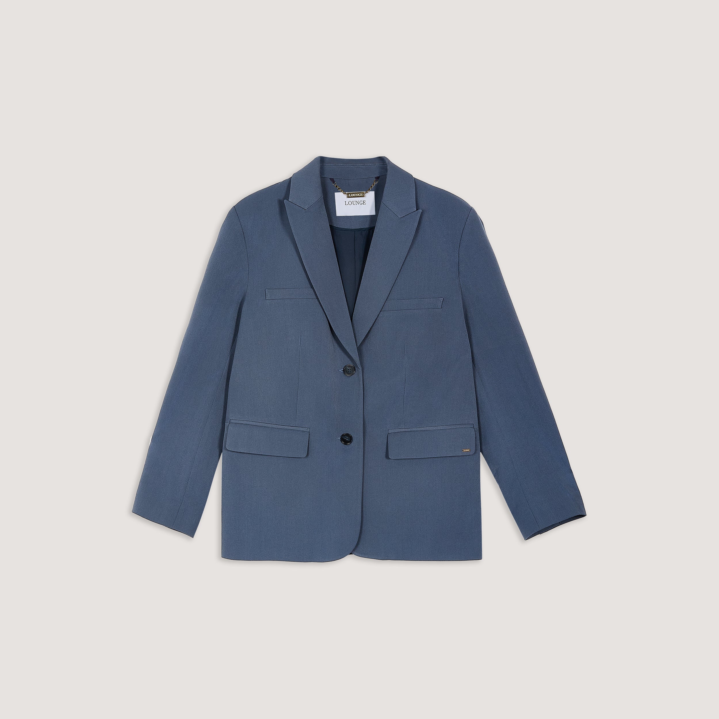 Oversized Blazer - Blue - Image 7