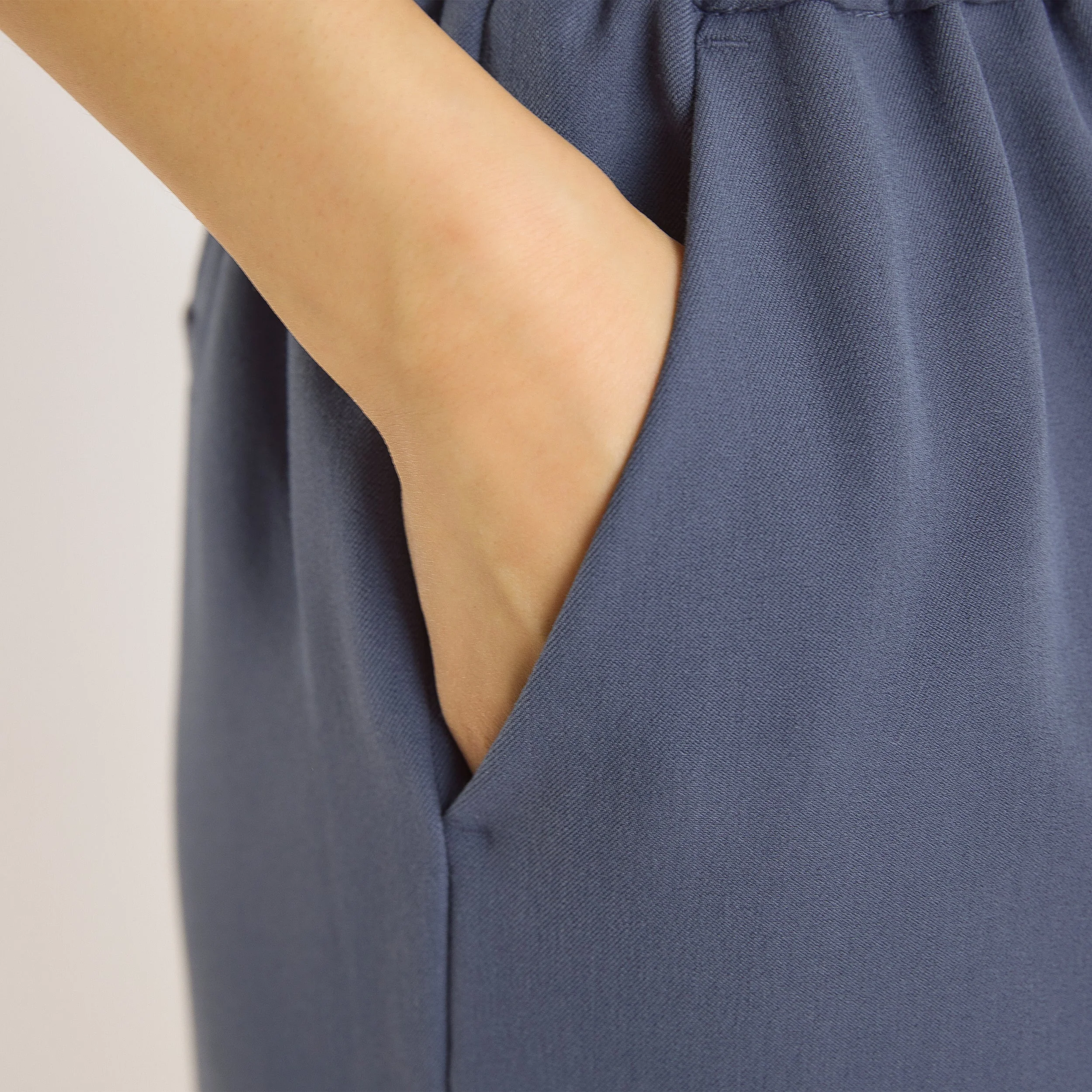 Relaxed-Fit Tailored Trousers - Blue - Image 6