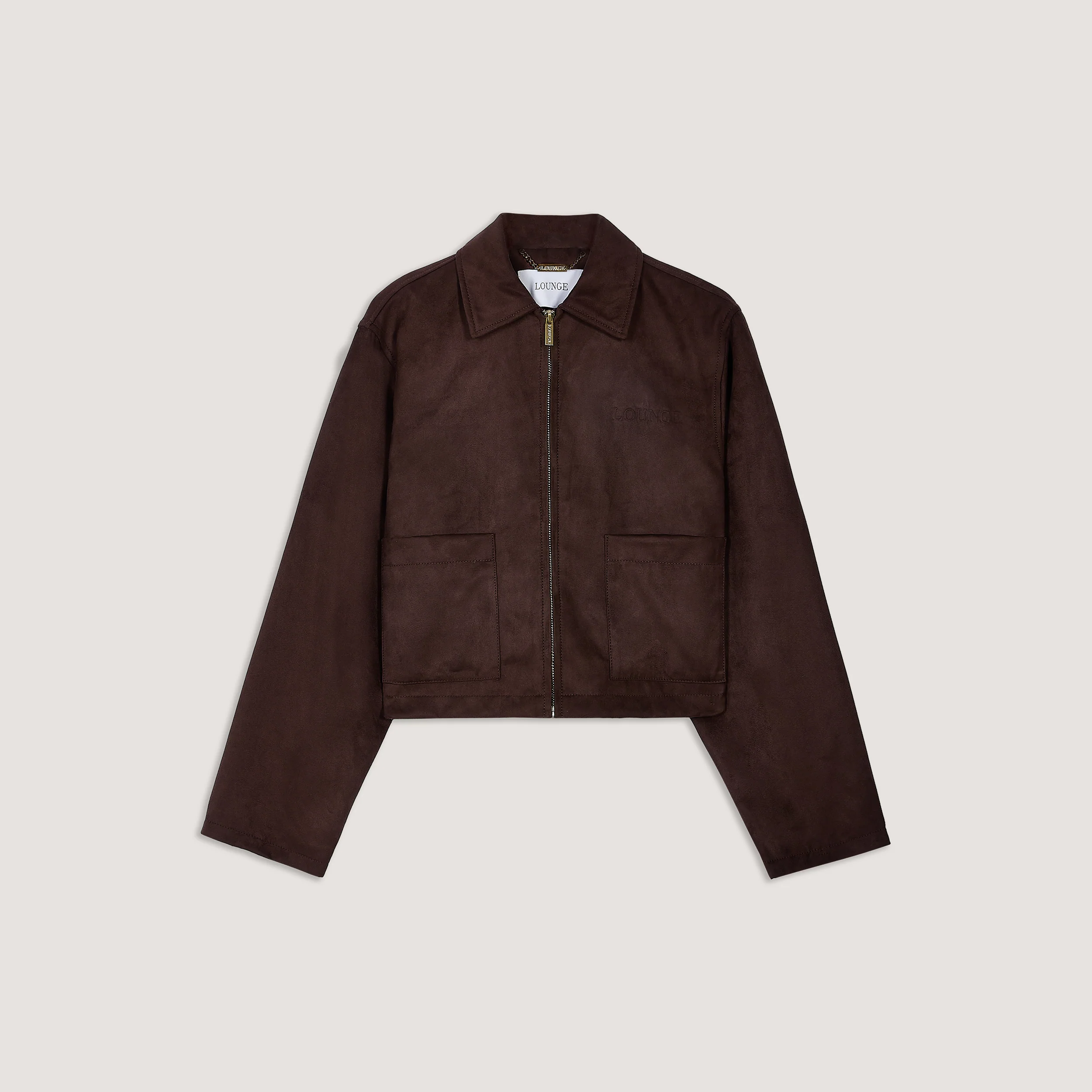 Suedette Jacket - Chocolate - Image 7