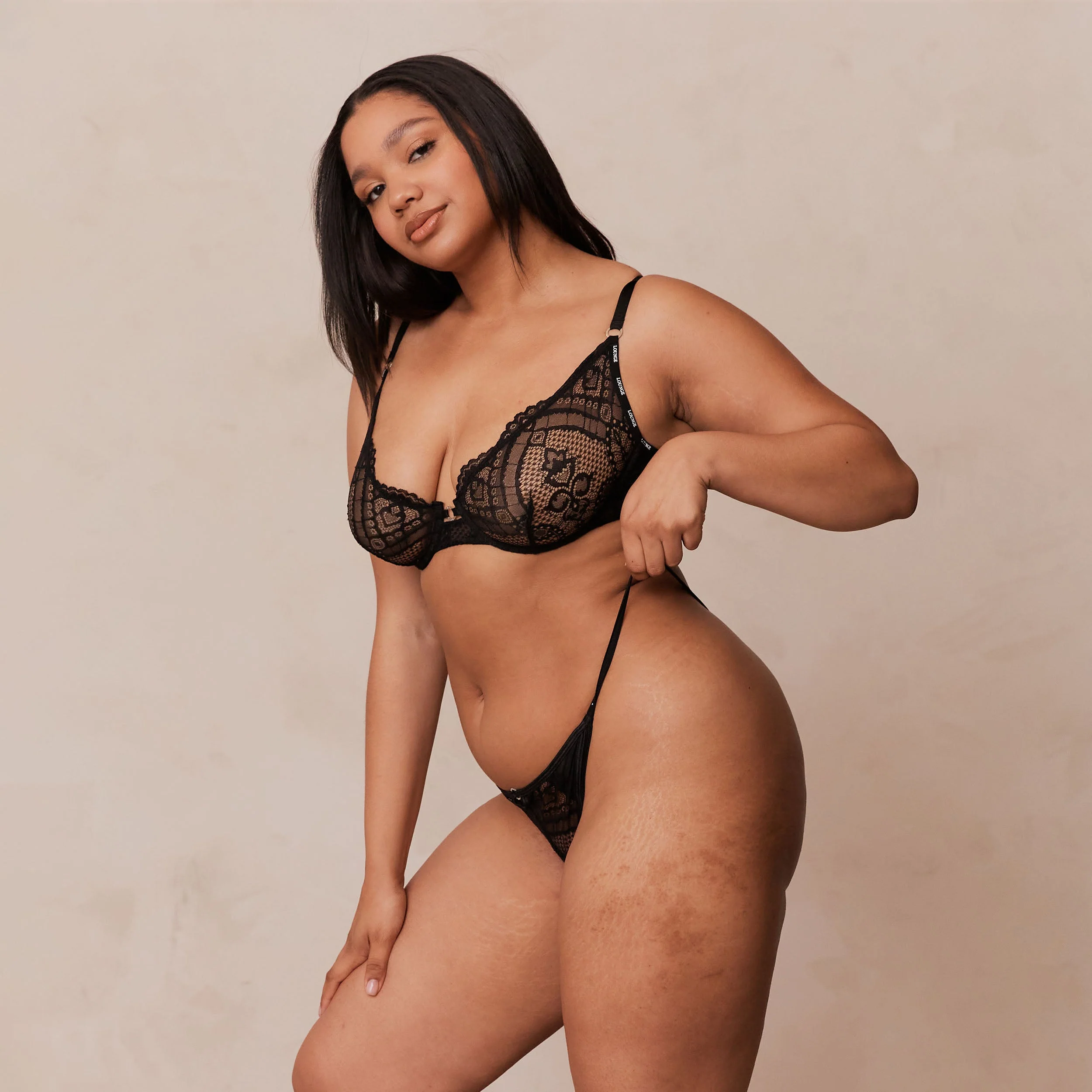 Charmed Balcony Bra  - Black - Image 11