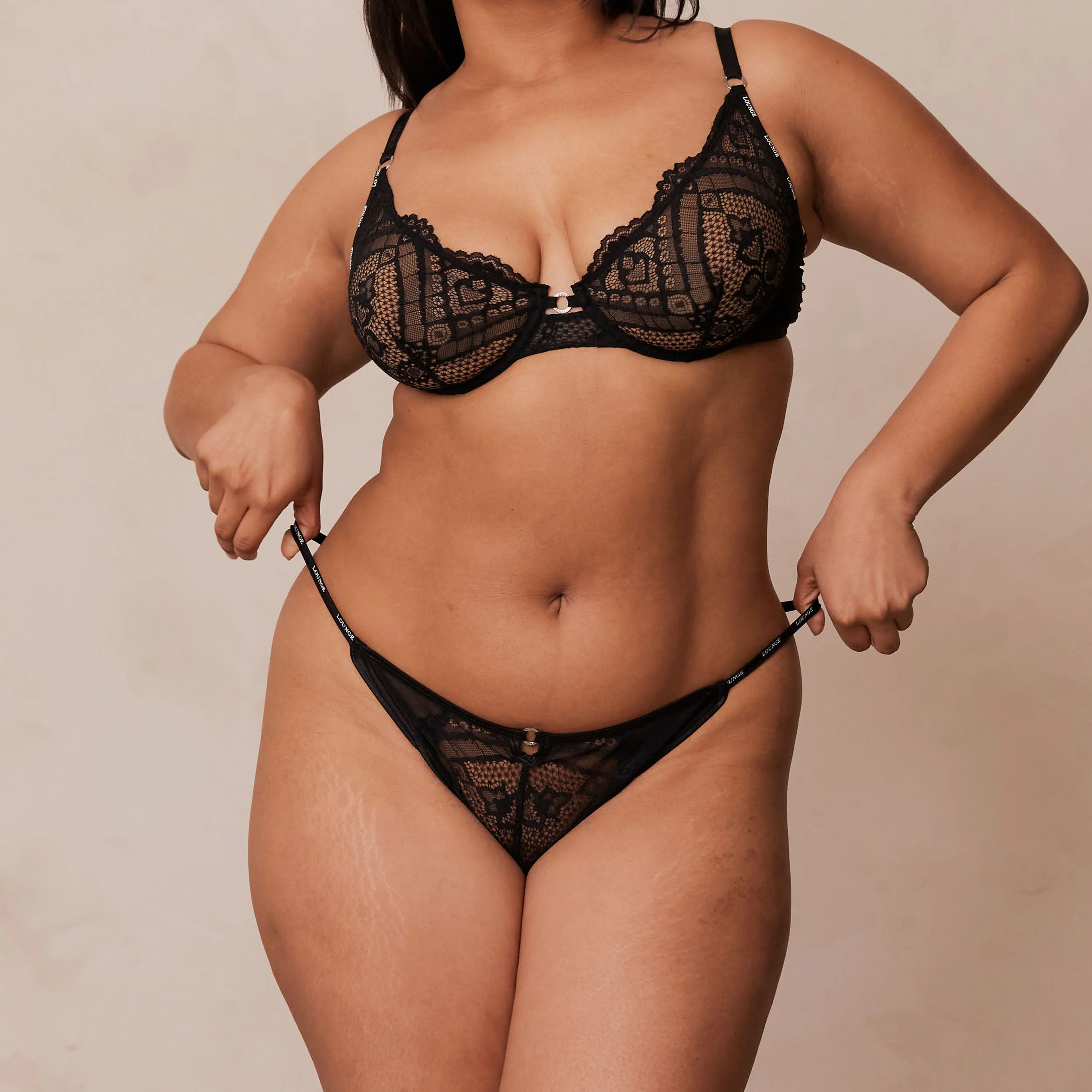 Charmed Balcony Bra  - Black - Image 21