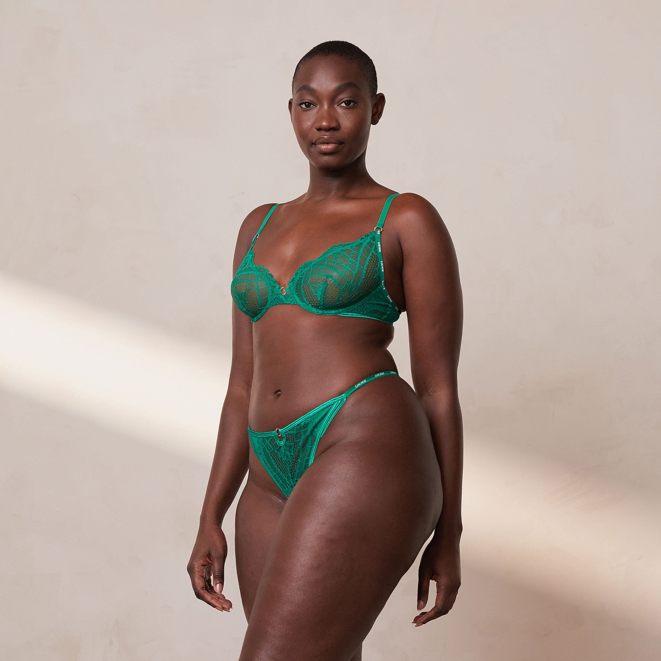 Charmed Balcony Bra  - Emerald - Image 11