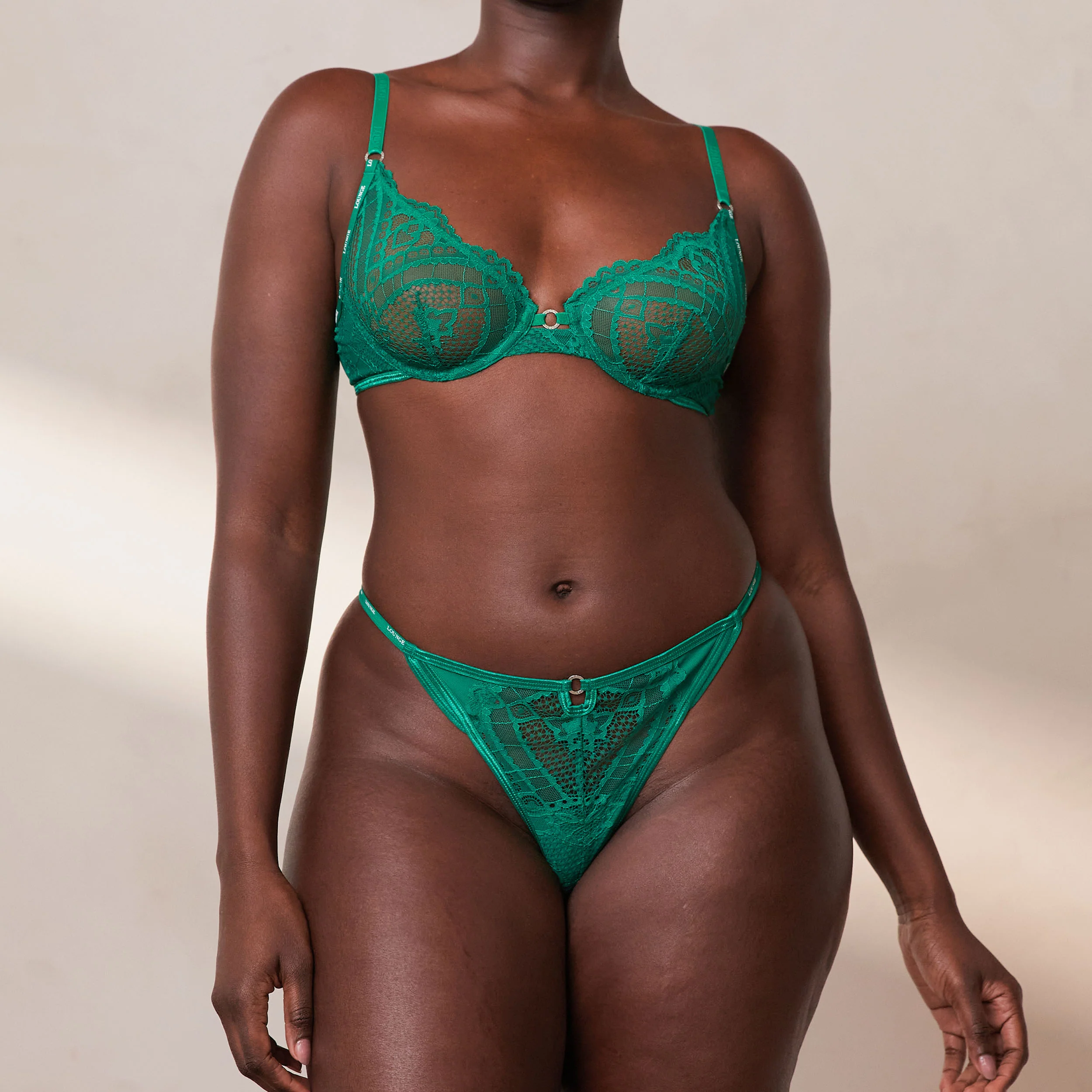 Charmed Balcony Bra  - Emerald - Image 21