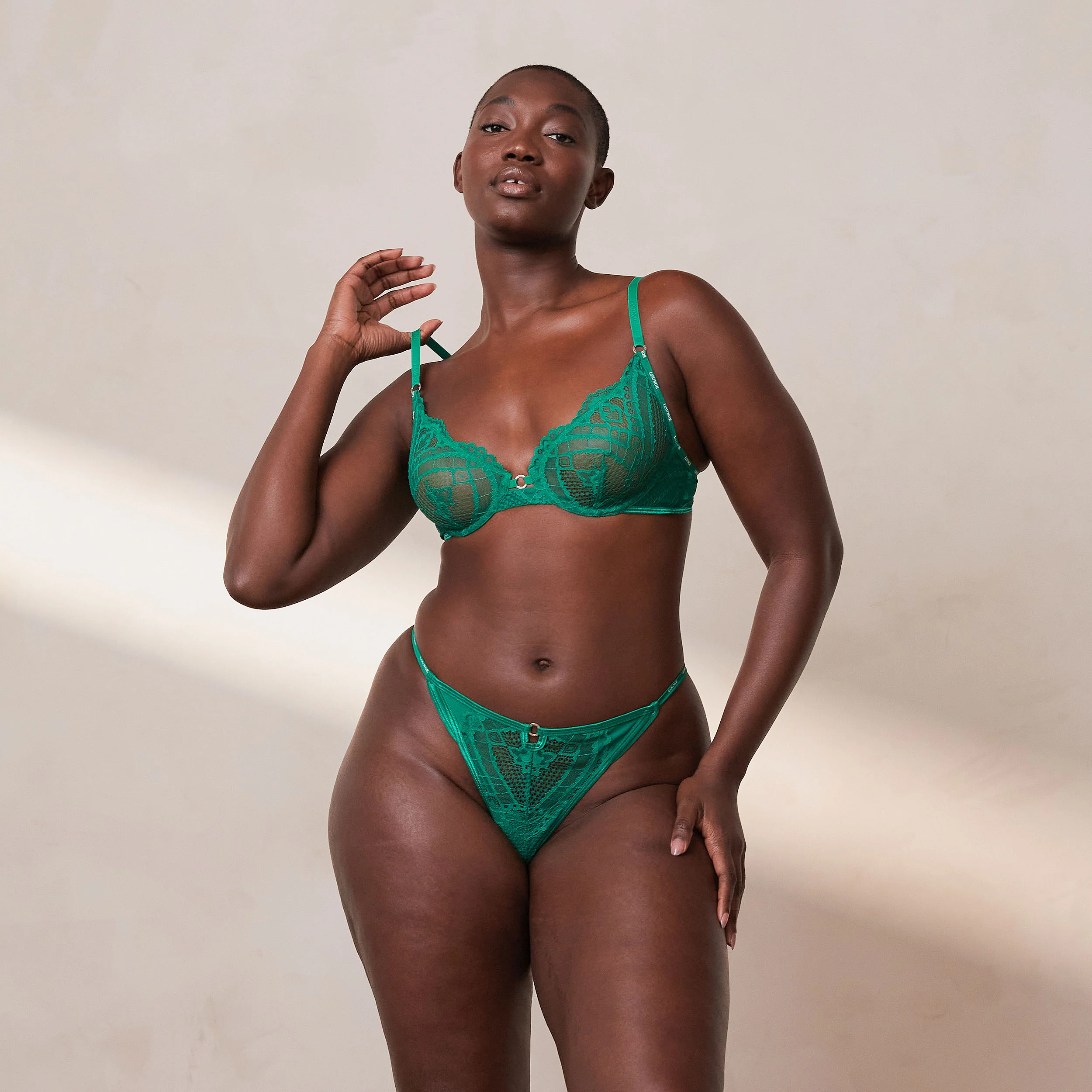 Charmed Balcony Bra  - Emerald - Image 7