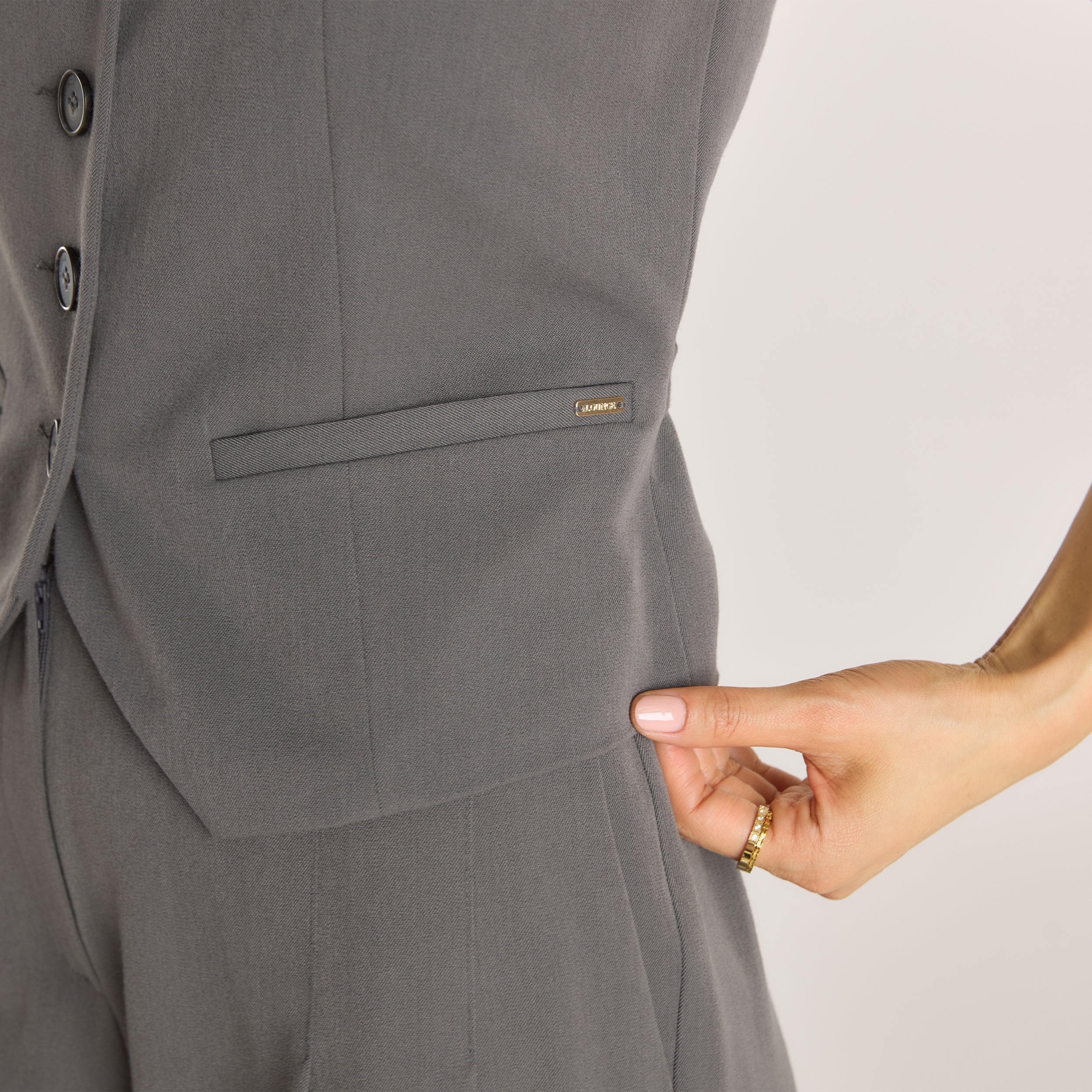 Tailored Waistcoat - Charcoal - Image 6