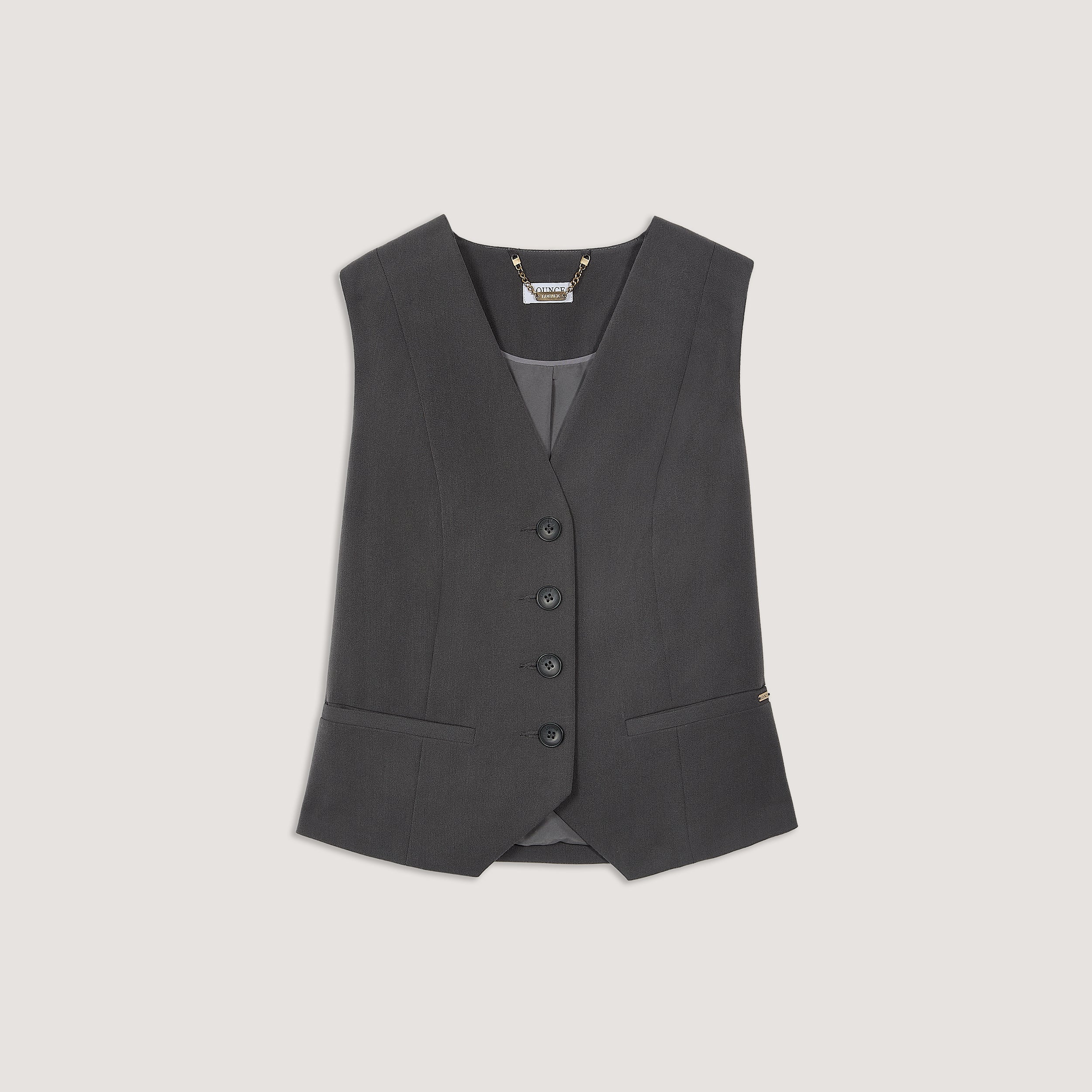 Tailored Waistcoat - Charcoal - Image 7